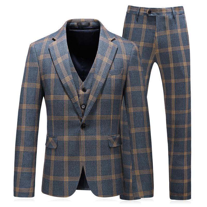 Plaid Suit Jacket For Men - LeStyleParfait