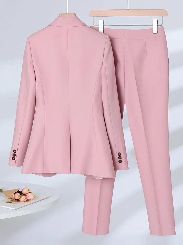 3-Piece Set Women Pant Suit, Formal Pantsuit - Pantsuit - LeStyleParfait