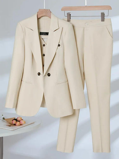 3-Piece Set Women Pant Suit, Formal Pantsuit - Pantsuit - LeStyleParfait