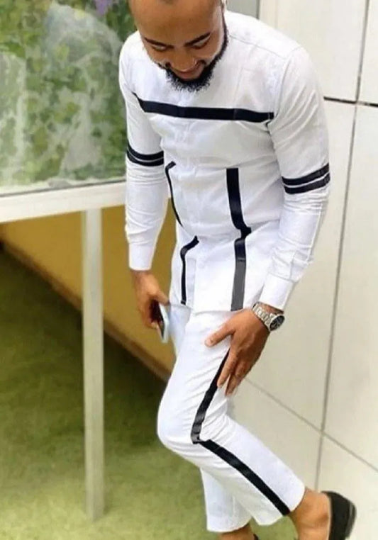 african-men-clothing-sets-black-stripes-clothing-set-lestyleparfait-1 - LeStyleParfait