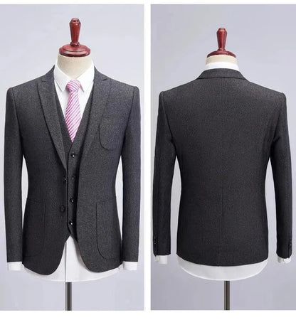 Big Business Tweed 3 Piece Suit - Tweed Suit - LeStyleParfait