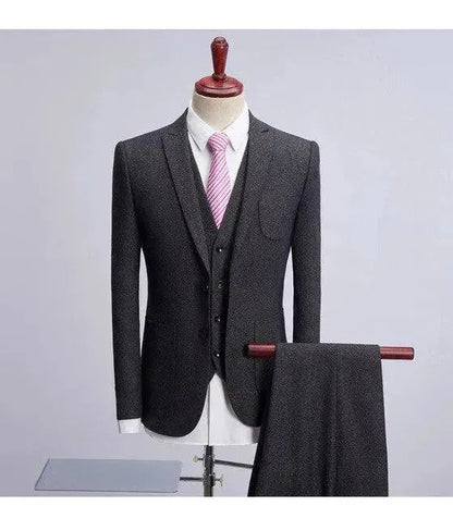 Big Business Tweed 3 Piece Suit - Tweed Suit - LeStyleParfait