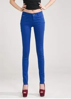 Blue Pencil Jeans For Women - Women Jeans - LeStyleParfait