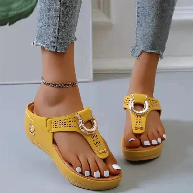 Breathable Wedge Sandal Shoes - Wedge Shoes - LeStyleParfait