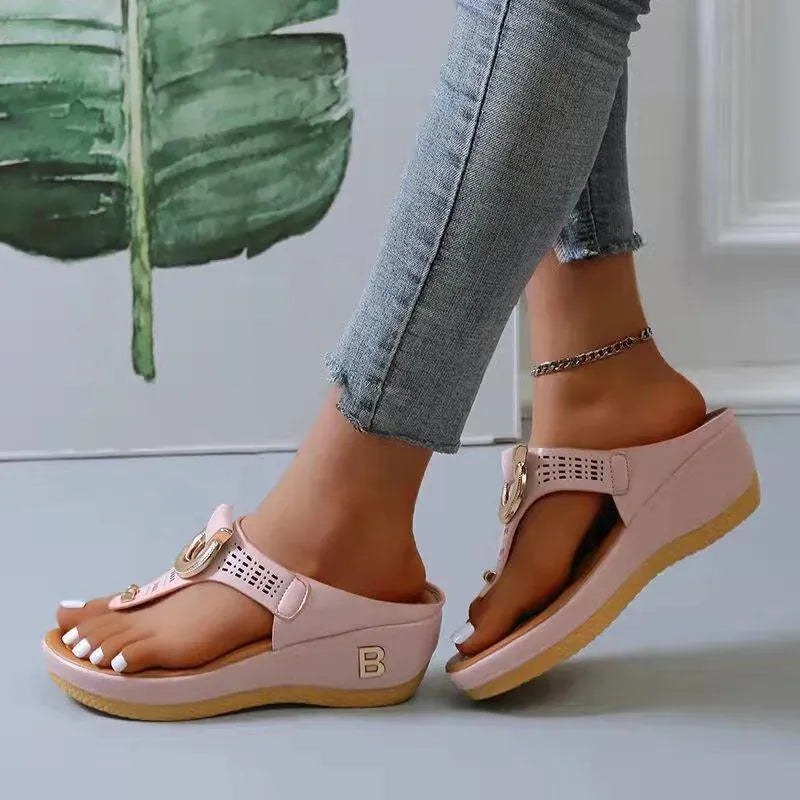 Breathable Wedge Sandal Shoes - Wedge Shoes - LeStyleParfait