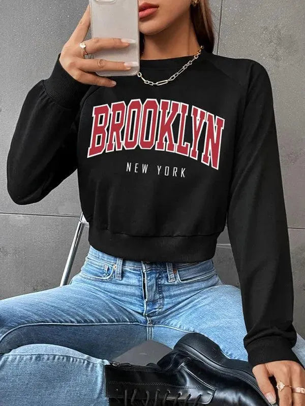 Brooklyn Print Women Sweatshirt - Women Sweatshirt - LeStyleParfait