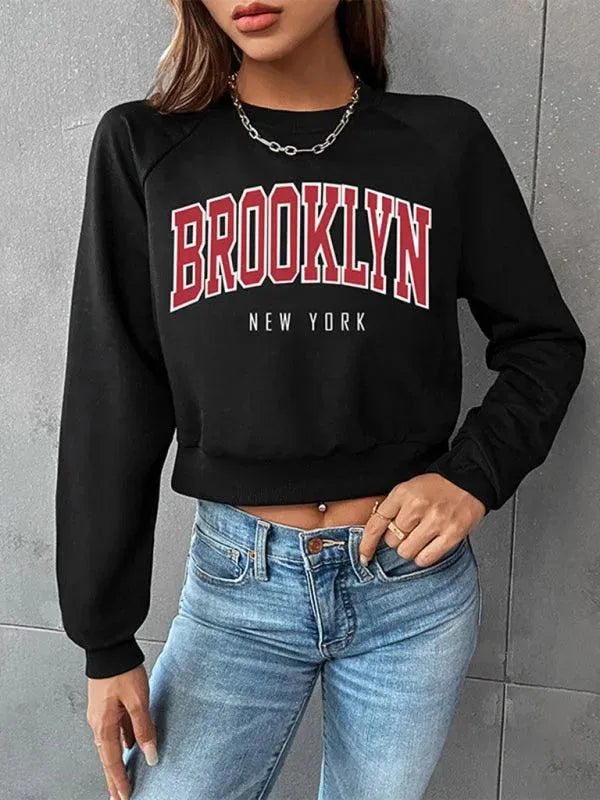 Brooklyn Print Women Sweatshirt - Women Sweatshirt - LeStyleParfait