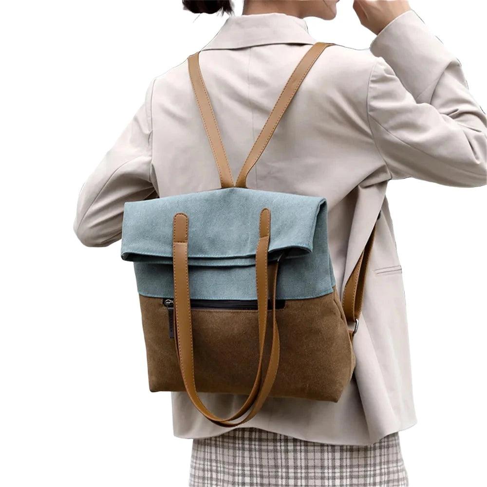 Canvas Women's Designer Backpack-LeStyleParfait.Com