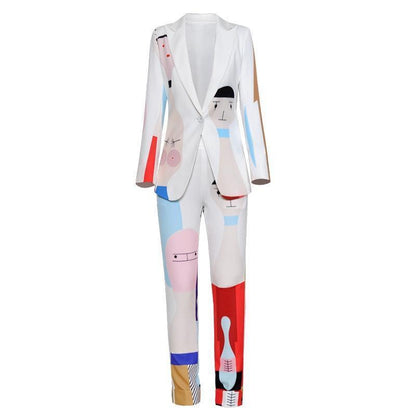 Cartoon Print Women Pantsuit - Pantsuit - LeStyleParfait