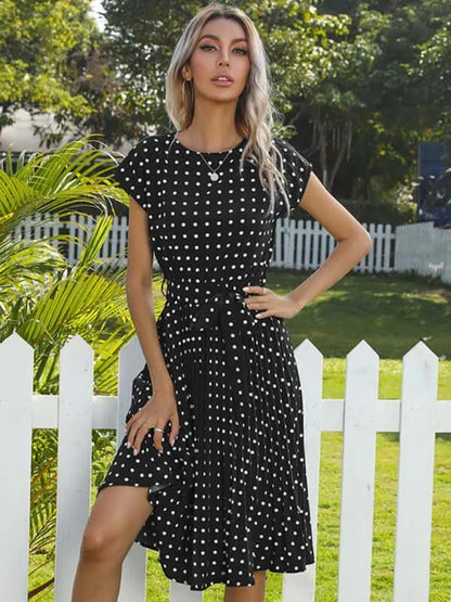 Casual Dotted Midi Dress - Midi Dress - LeStyleParfait