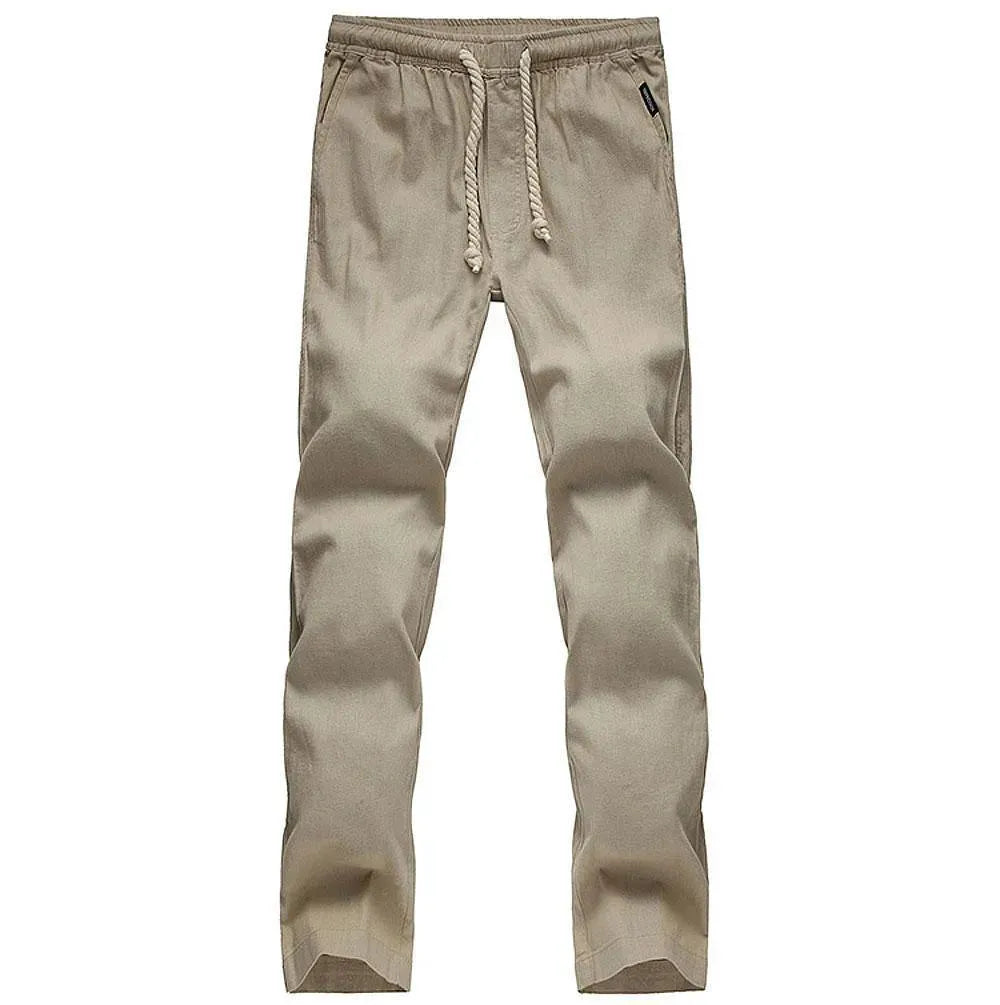 Casual Loose Linen Trousers For Men - Linen Pants - LeStyleParfait