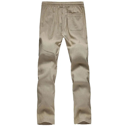 Casual Loose Linen Trousers For Men - Linen Pants - LeStyleParfait