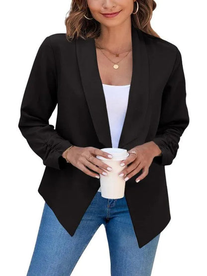 Casual Slim Fit V-Neck Women's Blazer - Suit Jacket - LeStyleParfait