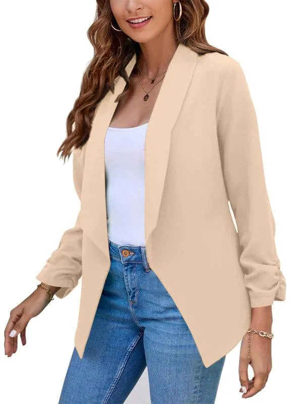 Casual Slim Fit V-Neck Women's Blazer - Suit Jacket - LeStyleParfait