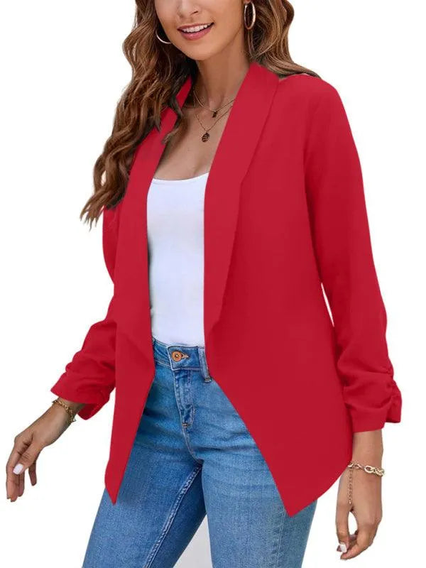 Casual Slim Fit V-Neck Women's Blazer - Suit Jacket - LeStyleParfait