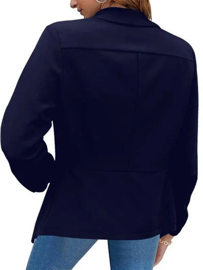 Casual Slim Fit V-Neck Women's Blazer - Suit Jacket - LeStyleParfait