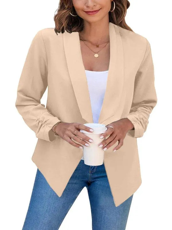 Casual Slim Fit V-Neck Women's Blazer - Suit Jacket - LeStyleParfait