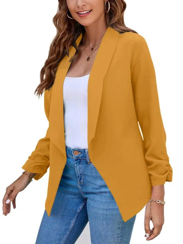 Casual Slim Fit V-Neck Women's Blazer - Suit Jacket - LeStyleParfait