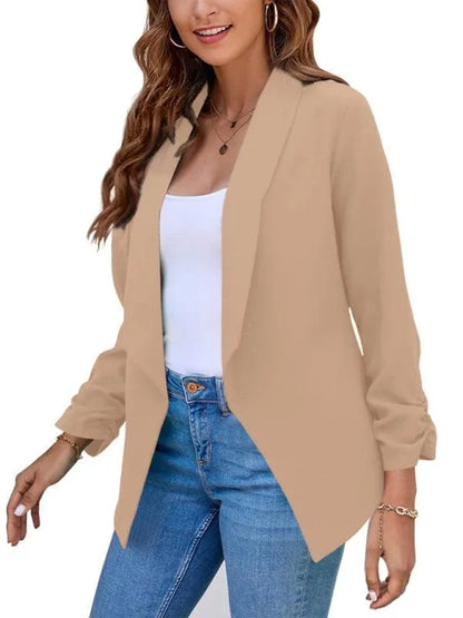 Casual Slim Fit V-Neck Women's Blazer - Suit Jacket - LeStyleParfait