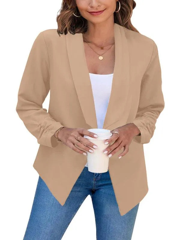 Casual Slim Fit V-Neck Women's Blazer - Suit Jacket - LeStyleParfait