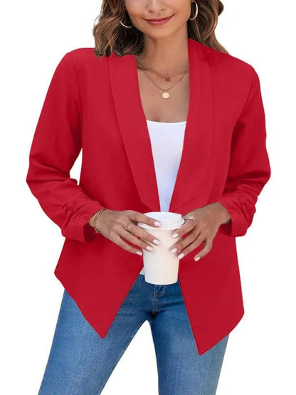 Casual Slim Fit V-Neck Women's Blazer - Suit Jacket - LeStyleParfait