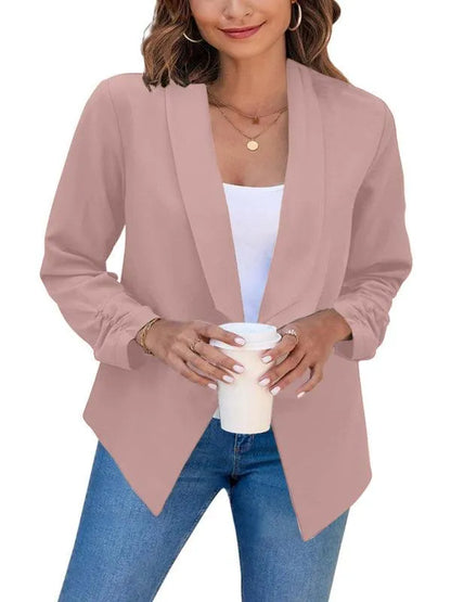 Casual Slim Fit V-Neck Women's Blazer - Suit Jacket - LeStyleParfait