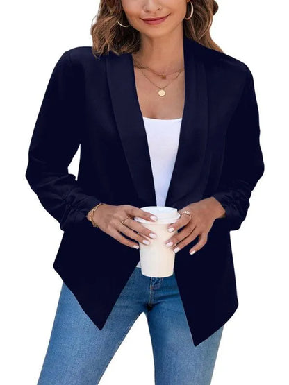 Casual Slim Fit V-Neck Women's Blazer - Suit Jacket - LeStyleParfait