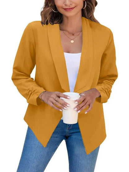 Casual Slim Fit V-Neck Women's Blazer - Suit Jacket - LeStyleParfait