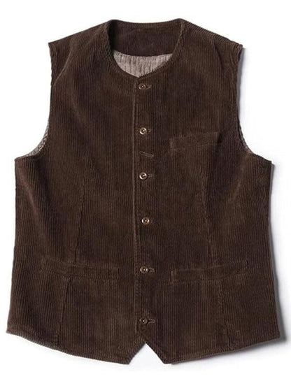 Casual Vest V-Neck Men Vests - Vests - LeStyleParfait