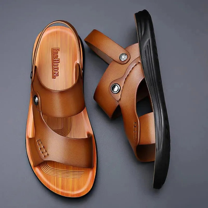 Casy Leather Sandal Shoes - Sandals - LeStyleParfait