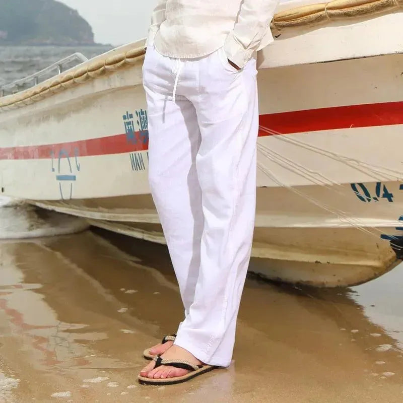 Chen Linen Pants For Men - Linen Pants - LeStyleParfait