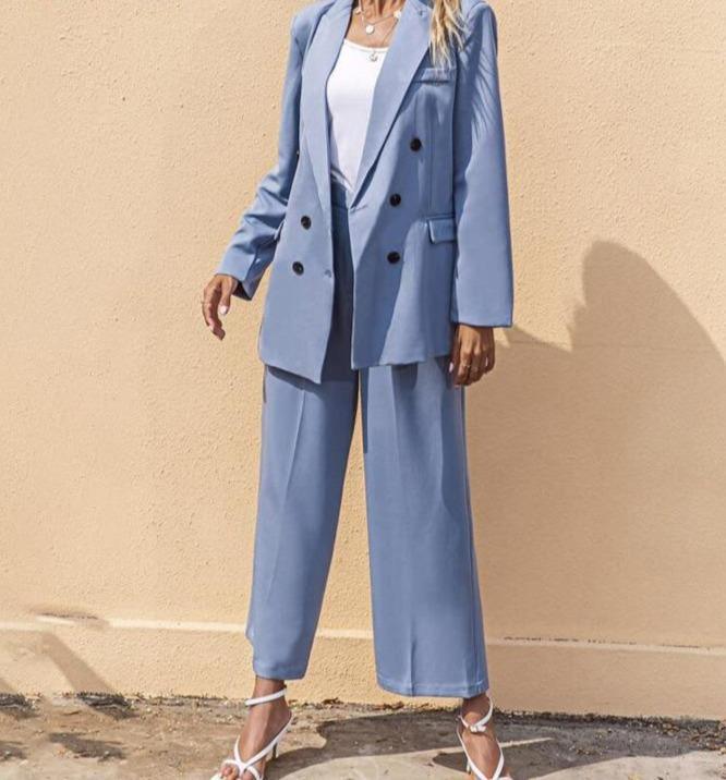 Chic Double Breasted Pantsuit - Pantsuit - LeStyleParfait