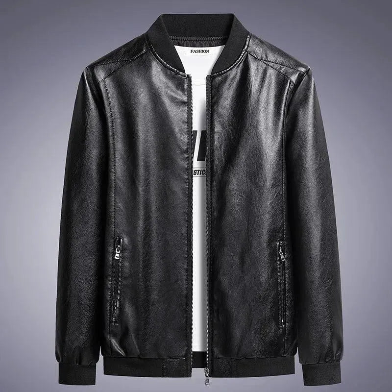 Classic Slim Fit Men Leather Jacket - Leather Jacket - LeStyleParfait