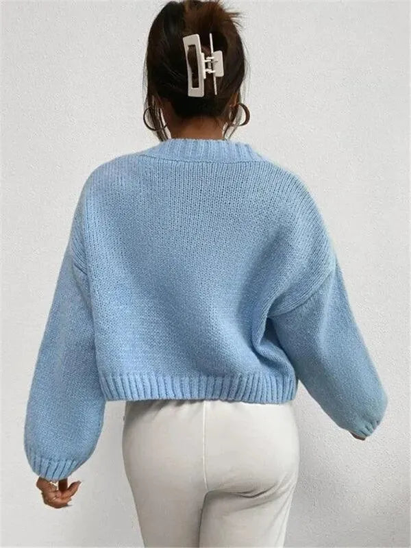 Cloud Crop Women Cardigan Sweater - Cardigan Sweater - LeStyleParfait