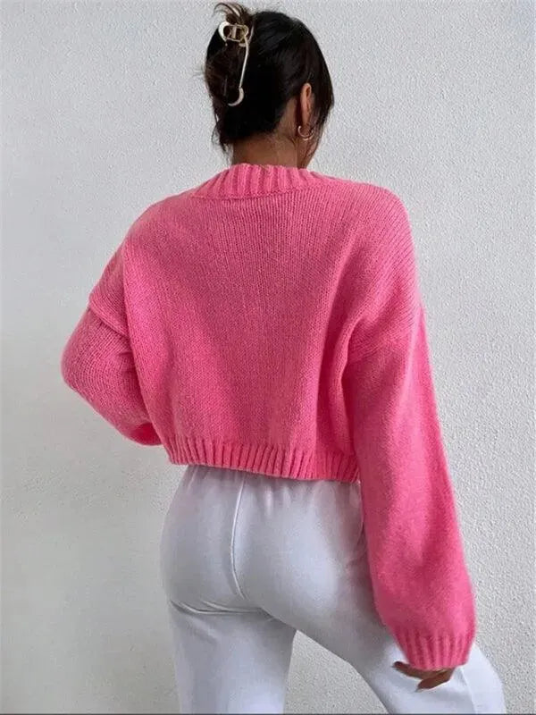 Cloud Crop Women Cardigan Sweater - Cardigan Sweater - LeStyleParfait