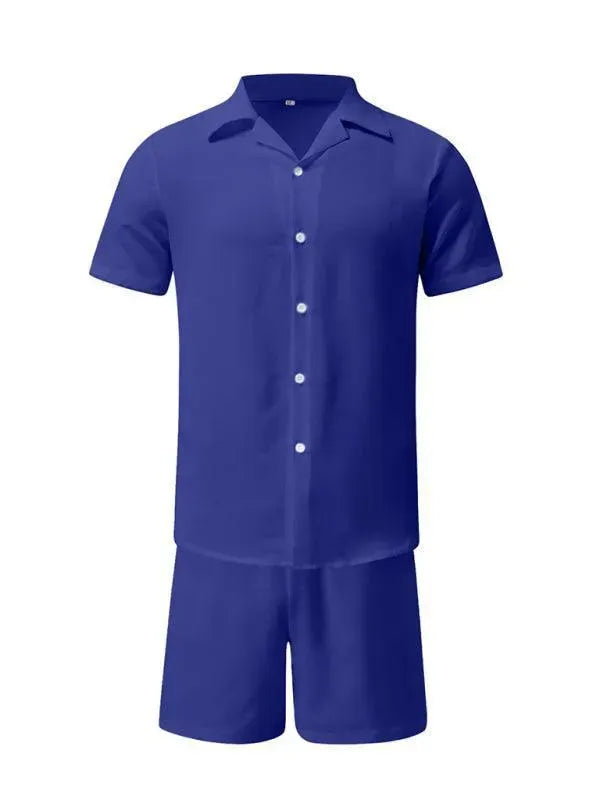 Cotton Short Sleeved Men Clothing Set - Clothing Set - LeStyleParfait