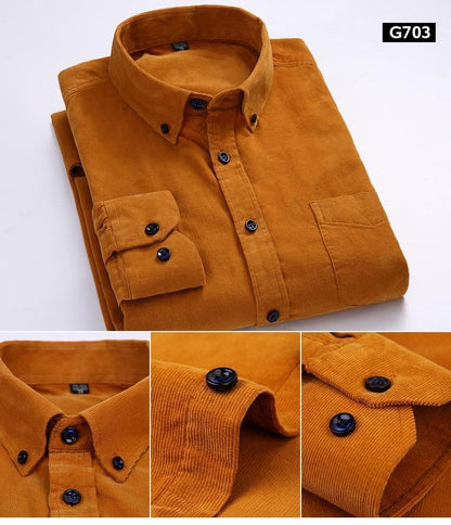 Cozy Men’s Corduroy Winter Shirts - Corduroy Shirt - LeStyleParfait