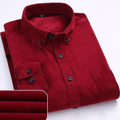 Cozy Men’s Corduroy Winter Shirts - Corduroy Shirt - LeStyleParfait