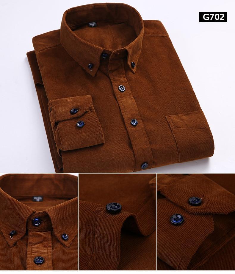 Cozy Men’s Corduroy Winter Shirts - Corduroy Shirt - LeStyleParfait