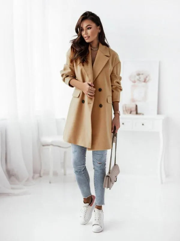 Double-Breasted Women's Trench Coat - Trench Coat - LeStyleParfait