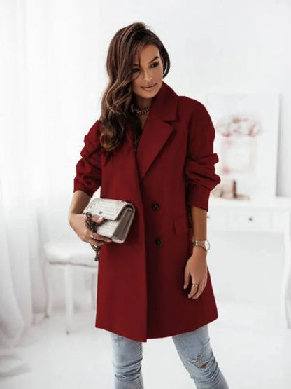 Double-Breasted Women's Trench Coat - Trench Coat - LeStyleParfait