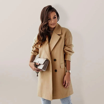 Double-Breasted Women's Trench Coat - Trench Coat - LeStyleParfait