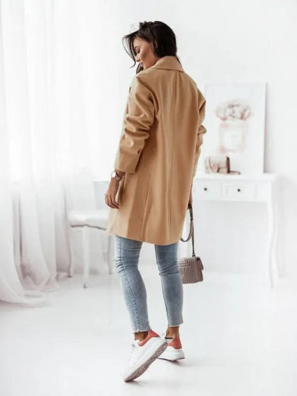 Double-Breasted Women's Trench Coat - Trench Coat - LeStyleParfait