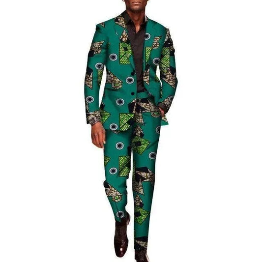 Elegant African Two Piece Suit - African Suit - LeStyleParfait