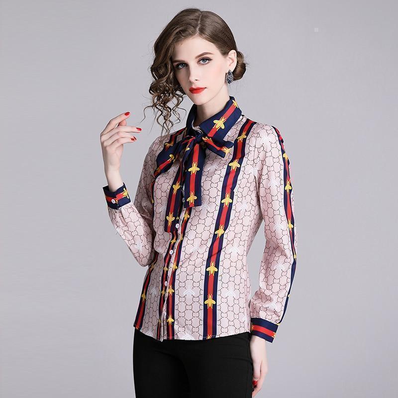 Elegant Pink Silk Blouse - Women's Shirt - LeStyleParfait