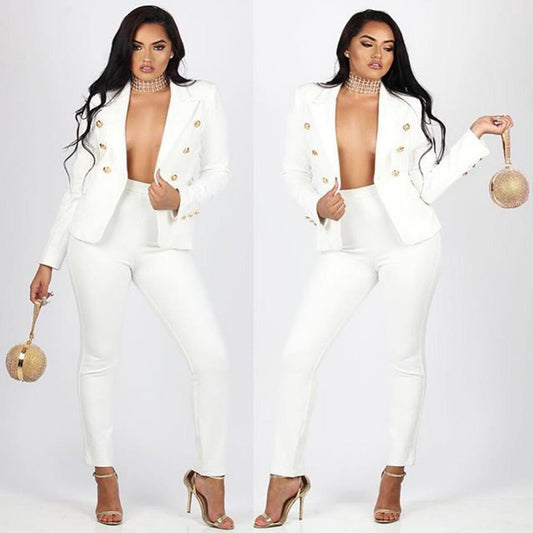 Elegant Two Piece Women Pantsuit - Pantsuit - LeStyleParfait