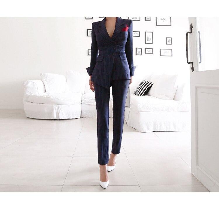 Fancy Striped Women Pantsuit - Pantsuit - LeStyleParfait