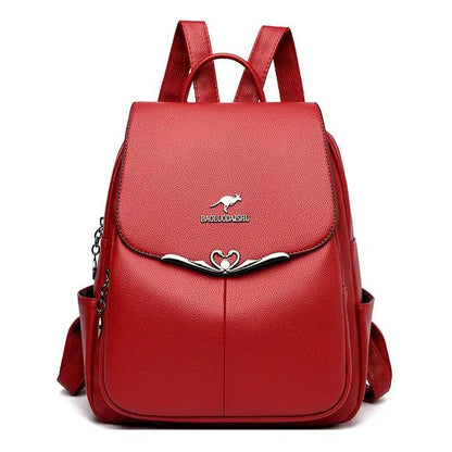 Fashion Leather Women's School Backpack - Backpack - LeStyleParfait