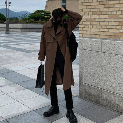 Fashion Long Men's Trench Overcoat - Overcoat - LeStyleParfait