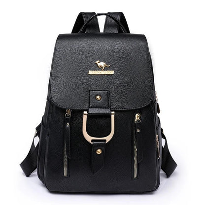 Fashion Retro PU Leather Women's Backpack - Backpack - LeStyleParfait